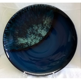 POOLE POTTERY STUDIO MOON 40cm CHARGER DISH – SUN & MOON COLLECTION – Limited Edition Number 821/1000 